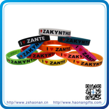 Pulsera de silicio de colores personalizados para fiesta